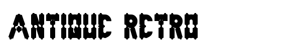 Antique Retro font preview